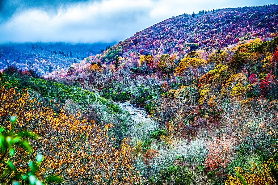 Blue Ridge And Smoky Mountains Changing Color In Fall #64 Photograph by Alex Grichenko
