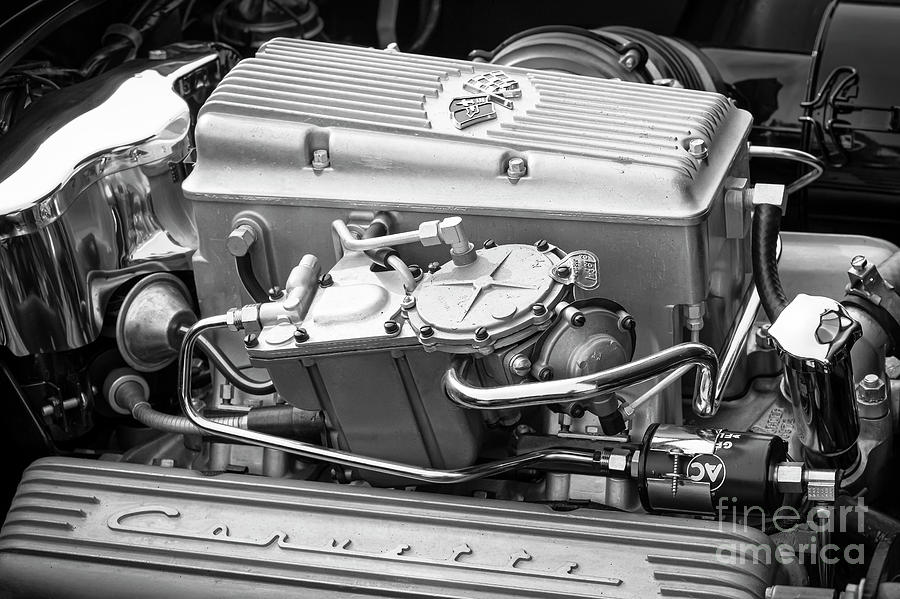 Vintage Photograph - 64 Corvette Fuel Injection #64 by Dennis Hedberg