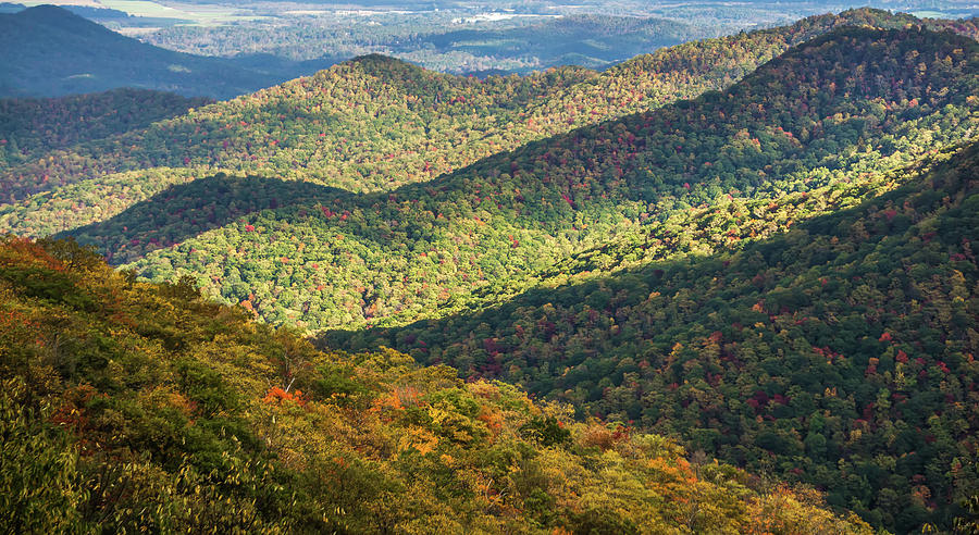 Blue Ridge And Smoky Mountains Changing Color In Fall #65 Photograph by Alex Grichenko
