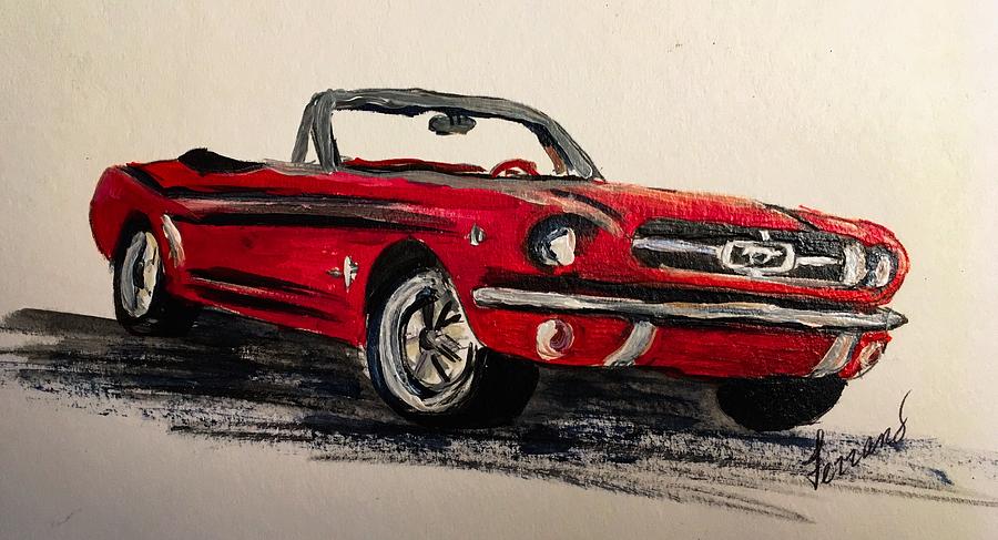 65 Mustang Painting