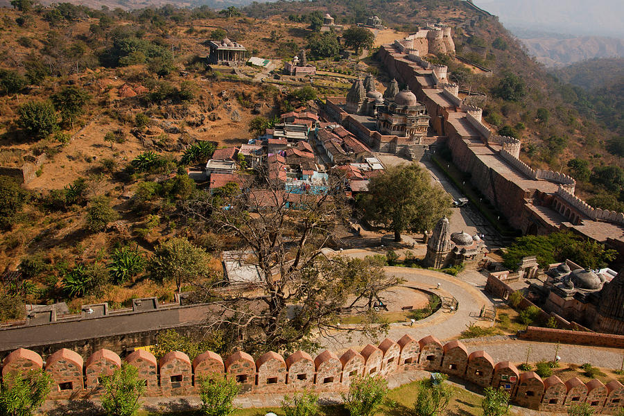 6689-kubhalgarh Fort And Village Photograph by Ajay K Shah