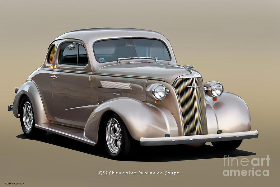1937 Chevrolet Business Coupe #7 Photograph by Dave Koontz