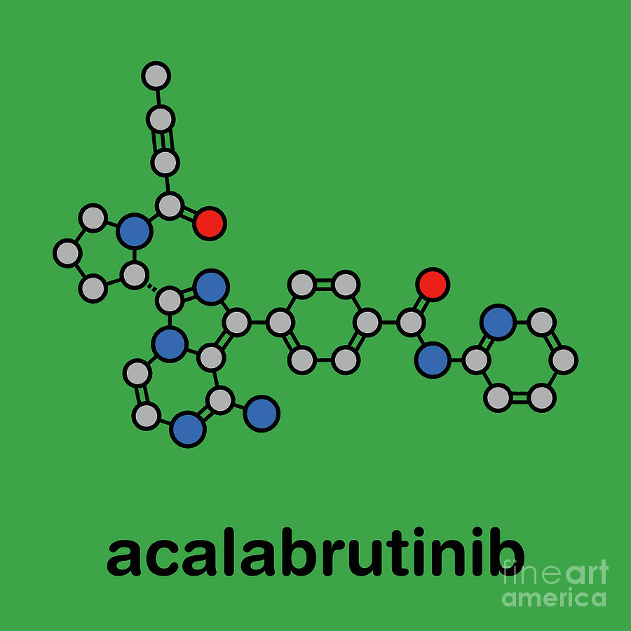 Acalabrutinib Cancer Drug Molecule Photograph By Molekuul/science Photo ...