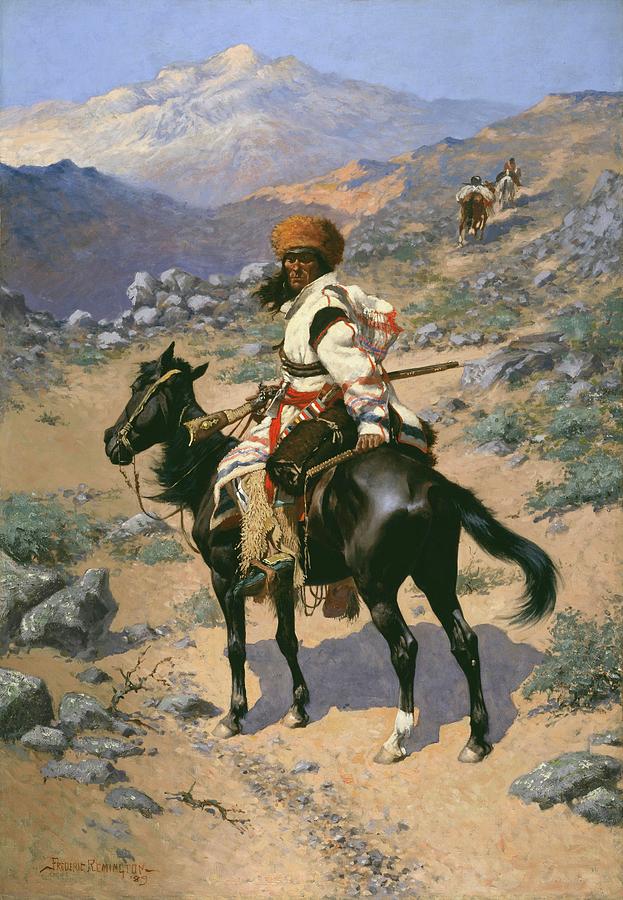 Frederic Remington Painting - An Indian Trapper by Frederic Remington