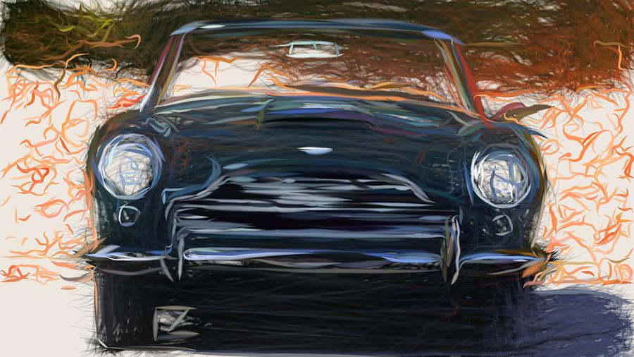 aston martin db5 drawing