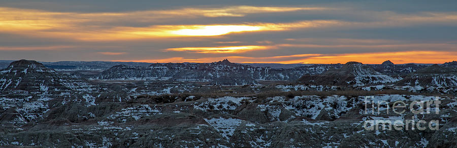 Badlands National Park Photograph - Badlands National Park In Winter #7 by Jim West/science Photo Library