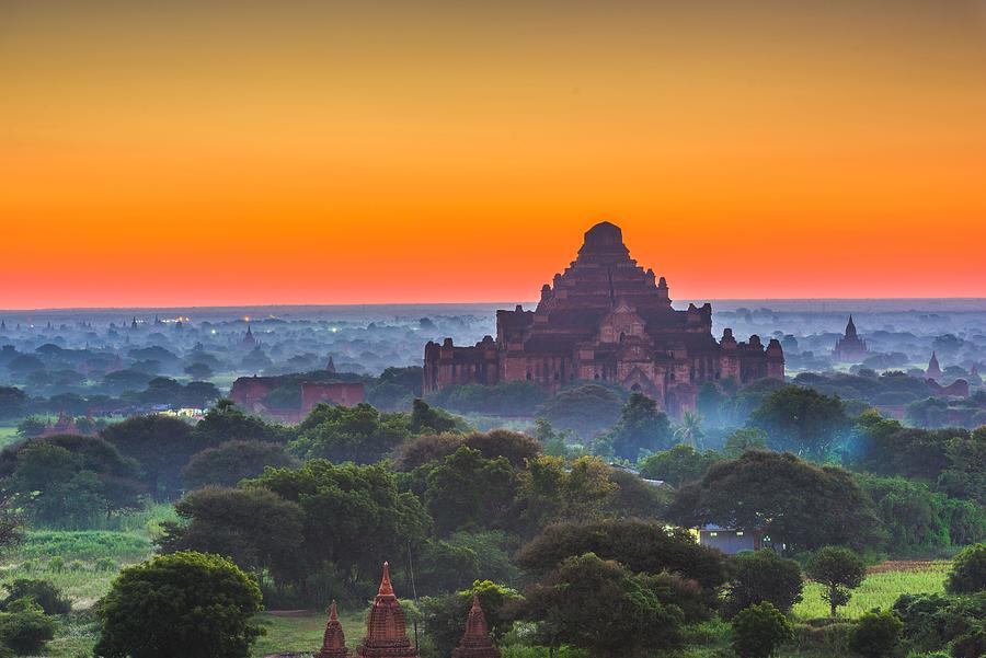 Architecture Photograph - Bagan, Myanmar Ancient Temple Ruins #7 by Sean Pavone