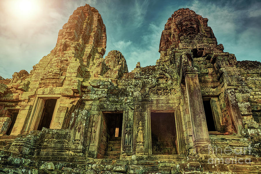  Bayon temple angkor wat unesco world heritage site #7 Photograph by MotHaiBaPhoto Prints