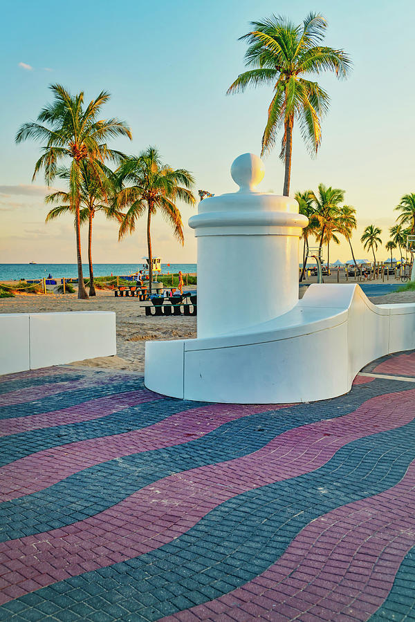 Beach At Fort Lauderdale, Fl #7 Digital Art by Laura Zeid