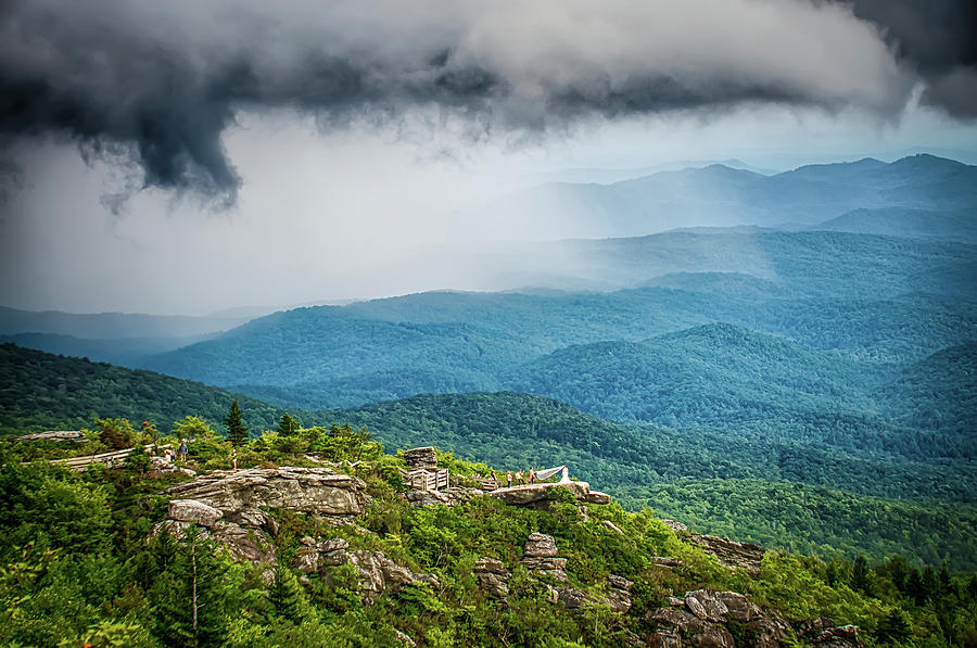Beautiful Scenic Views At Rought Ridge North Carolina Overlook #7 Photograph by Alex Grichenko
