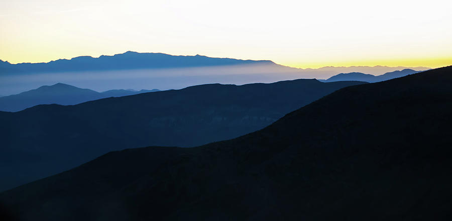 Beautiful Sunrise Over Mountain Layers Over Death Valley Nationa #7 Photograph by Alex Grichenko