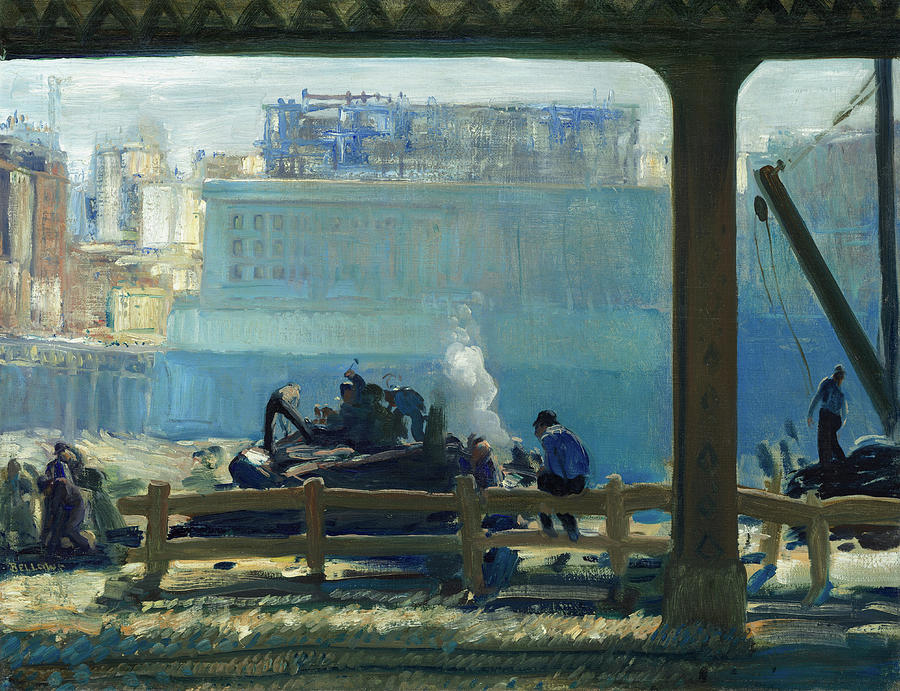 George Wesley Bellows Painting - Blue Morning #7 by George Bellows