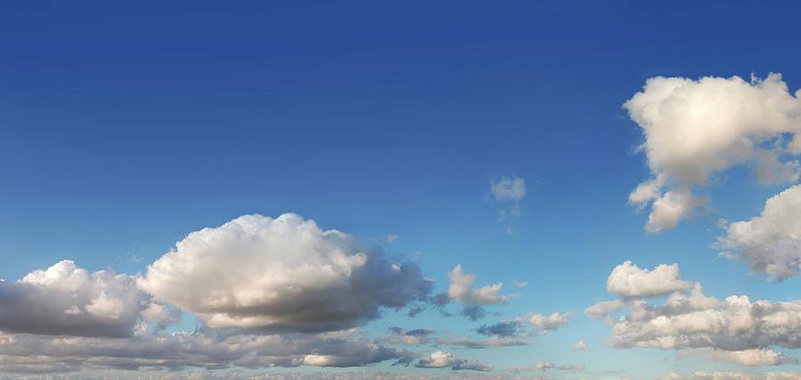 Blue Sky With Cumulus Clouds, Artwork #7 Digital Art by Leonello Calvetti