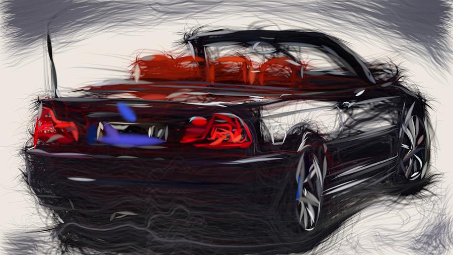 Wall decoration BMW M3 E36 Convertible