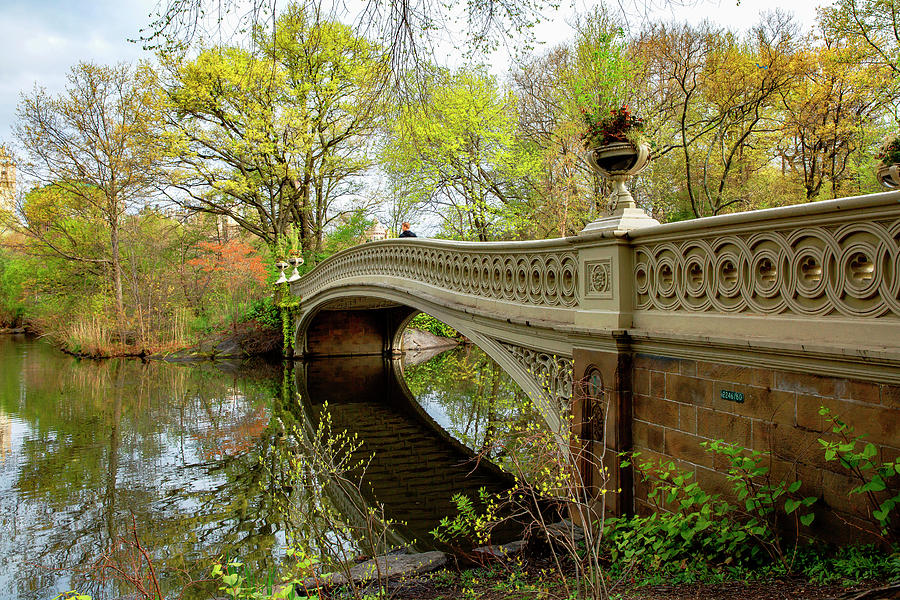 Bridge & Lake, Central Park Nyc #7 Digital Art by Lumiere
