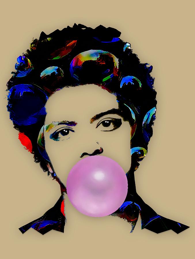 Bruno Mars #7 Mixed Media by Marvin Blaine