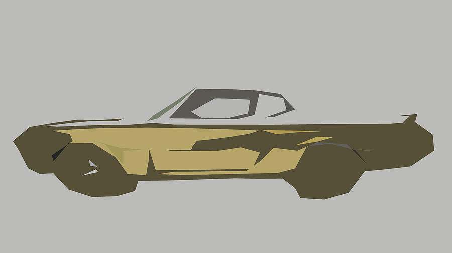 Buick GSX Abstract Design #7 Digital Art by CarsToon Concept