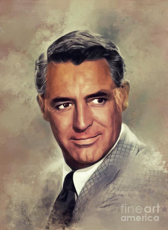 Cary Grant, Vintage Actor #7 Painting by Esoterica Art Agency