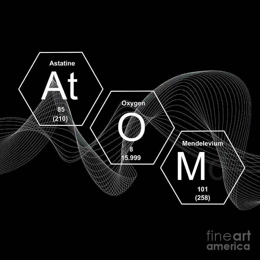 Chemical Elements Atom #7 Photograph by Mehau Kulyk/science Photo Library