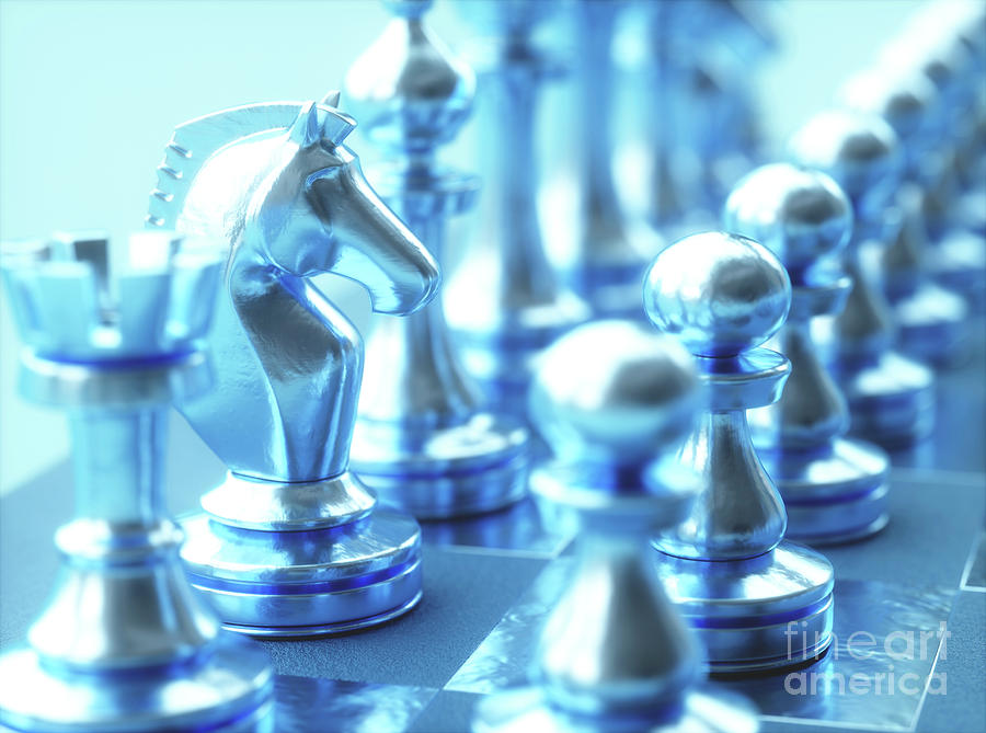 Knight Chess Pieces Poster by Ktsdesign - Fine Art America