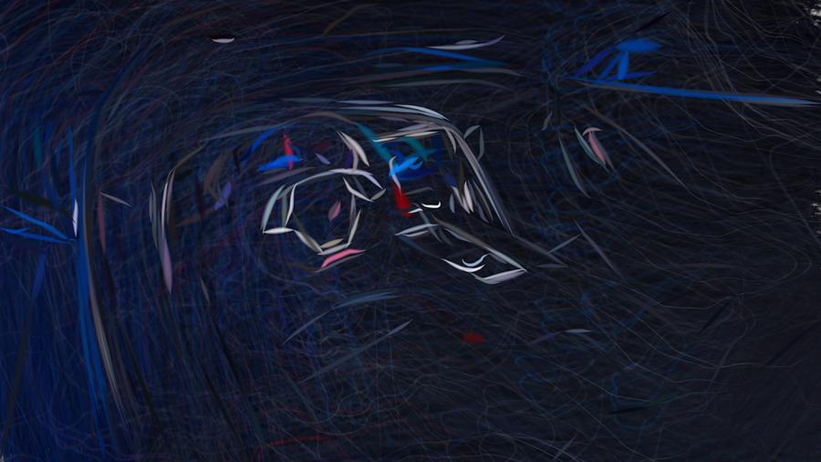 Chevrolet Corvette Z06 Drawing #8 Digital Art by CarsToon Concept