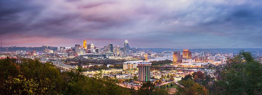 Cincinnati Photograph - Cincinnati, Ohio, Usa Skyline #7 by Sean Pavone