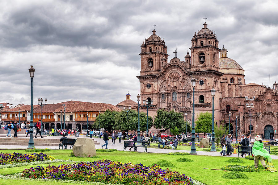 Clouds over Plaza de Armas in Cusco city, Peru Photograph by Marek ...