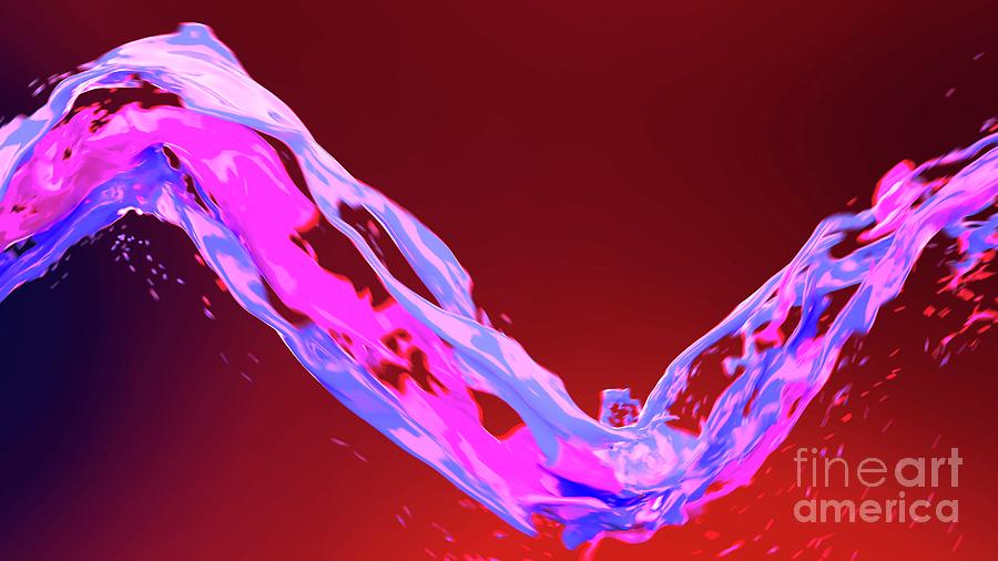Colourful Liquid Wave #7 Photograph by Eduard Muzhevskyi / Science Photo Library