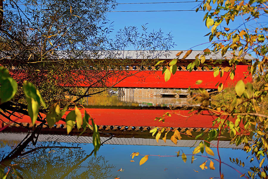 Covered Bridge, Bennington, Vt #7 Digital Art by Claudia Uripos