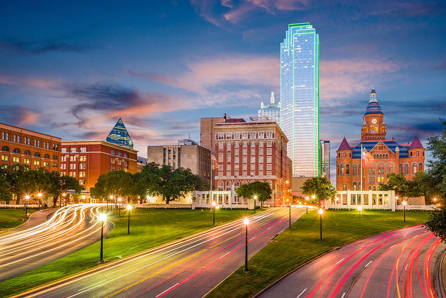 Dallas Photograph - Dallas, Texas, Usa Skyline Over Dealey #7 by Sean Pavone