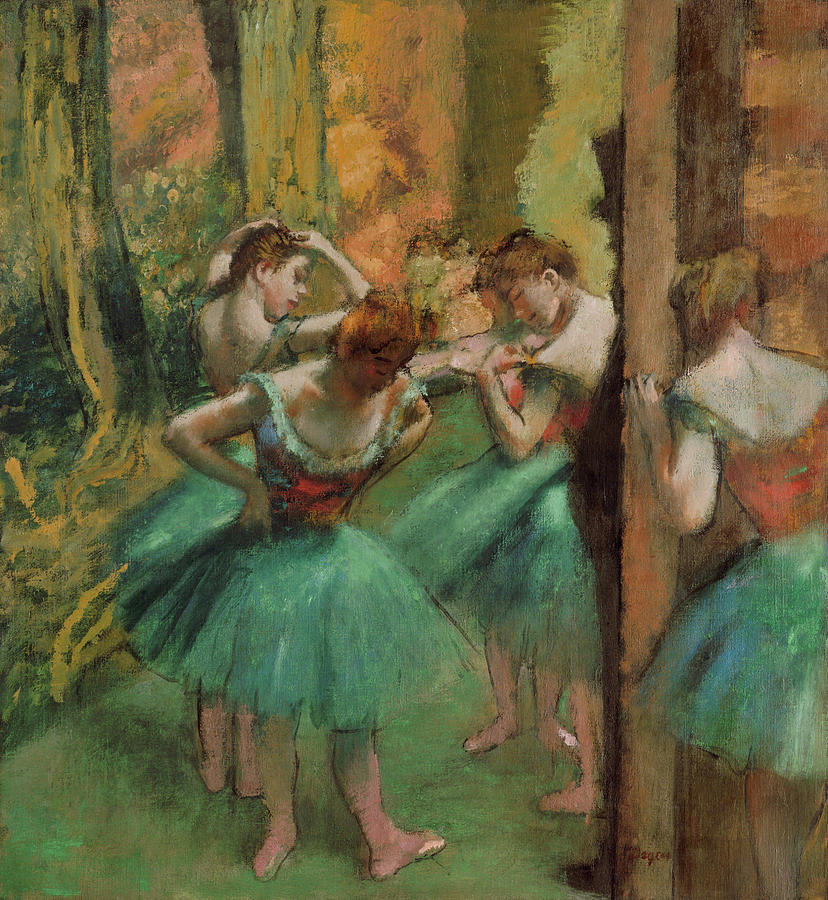Edgar Degas Painting - Dancers, Pink and Green #7 by Edgar Degas