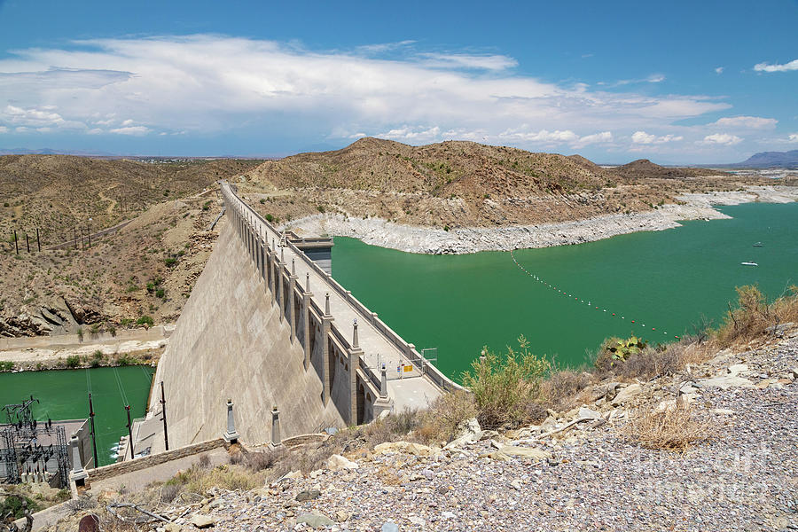 Water Photograph - Drought Affecting Elephant Butte Reservoir #7 by Jim West/science Photo Library