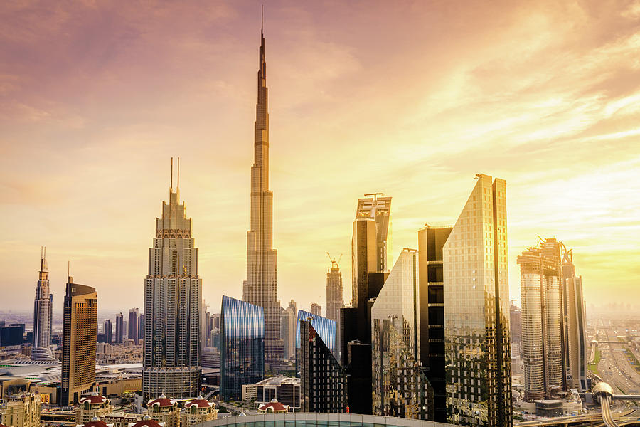 Dubai Downtown Skyline Photograph