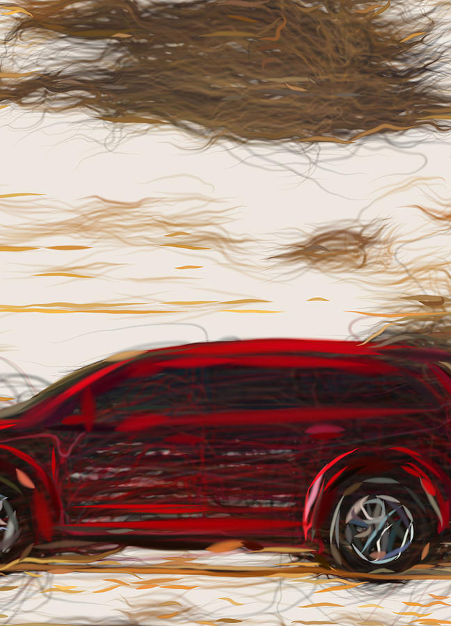 Fiat Freemont Awd Drawing #7 Digital Art by CarsToon Concept - Pixels