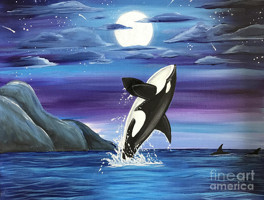 Fins Painting by Kilaarts By Kimberly - Fine Art America