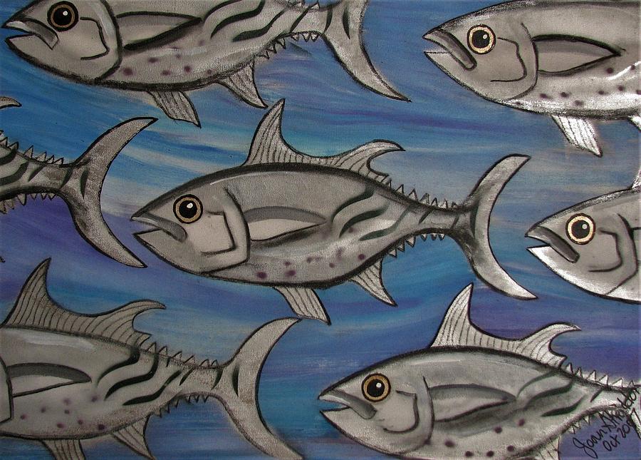 7 Fish Painting by Joan Stratton