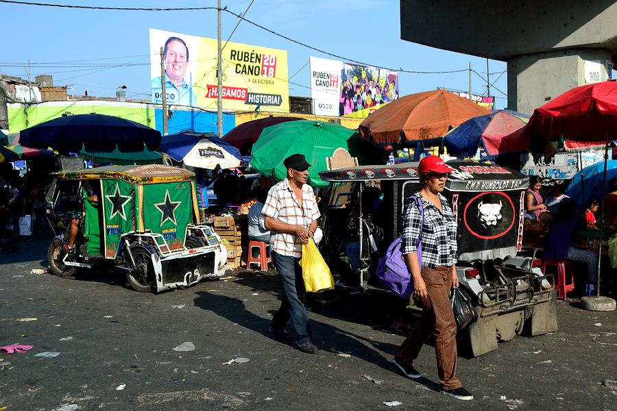 Umbrella Photograph - Gamarra Market in LIMA -  Peru #7 by Carlos Mora