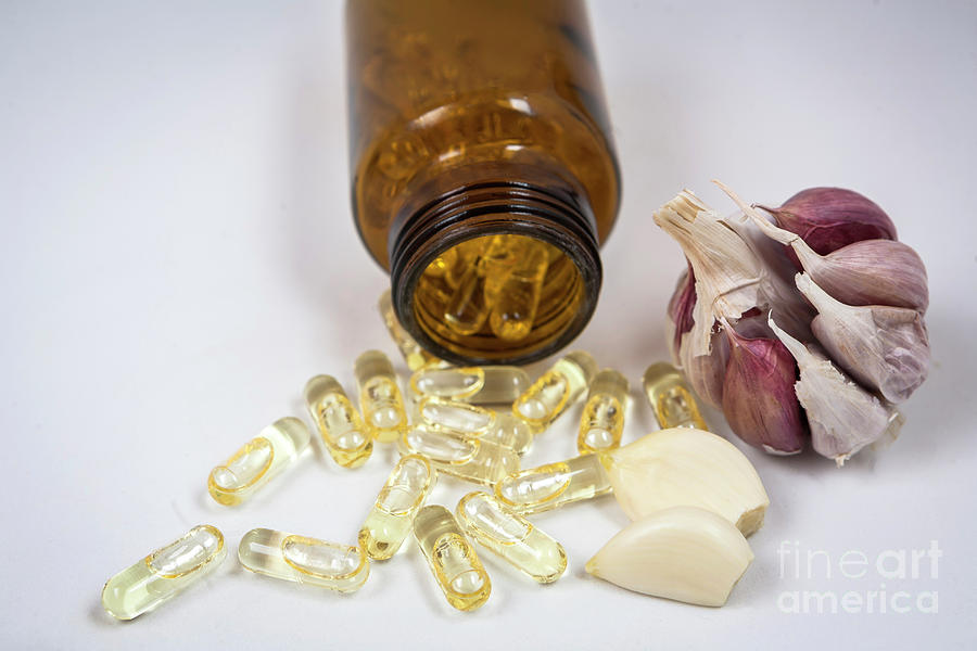 Garlic Oil Capsules #7 Photograph by Digicomphoto/science Photo Library