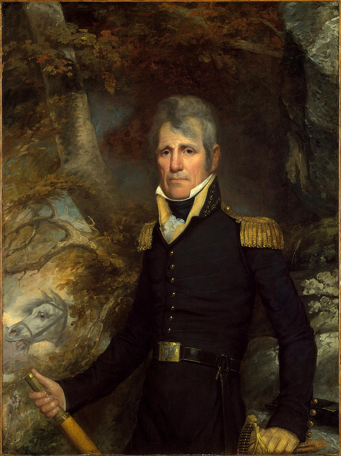 General Andrew Jackson #7 Painting by John Wesley Jarvis
