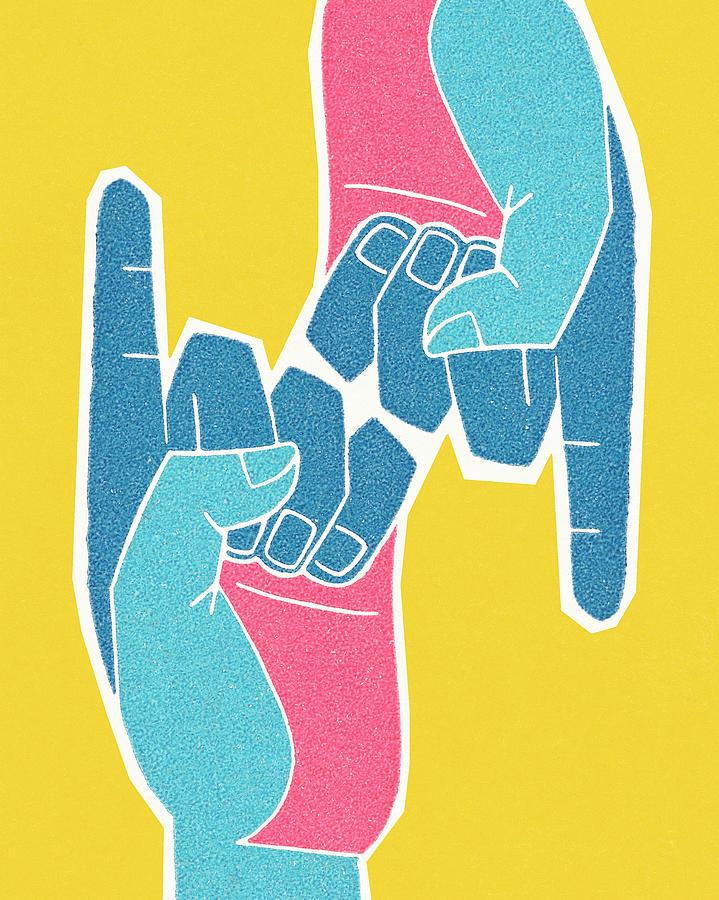 Up Movie Drawing - Hands #7 by CSA Images