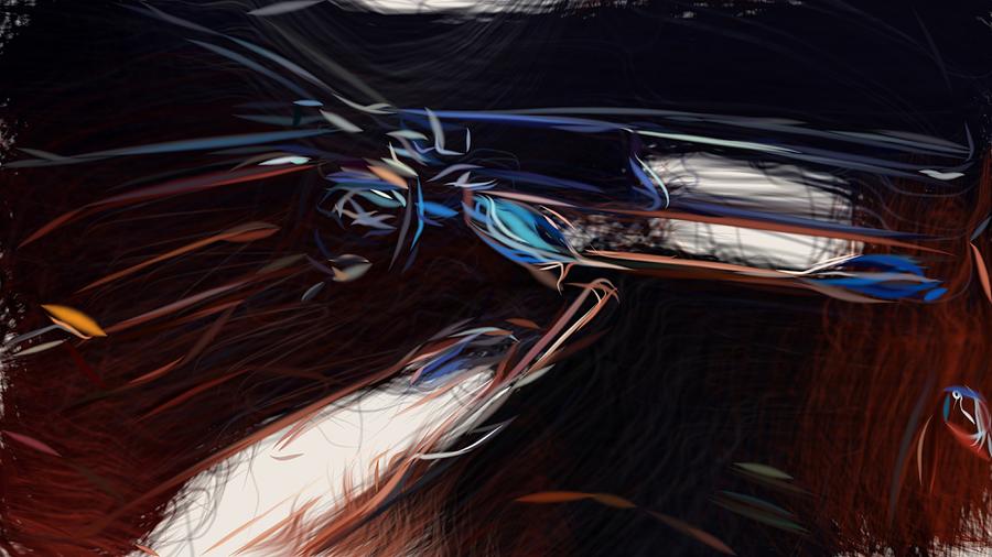 Hyundai Genesis New York Draw #8 Digital Art by CarsToon Concept