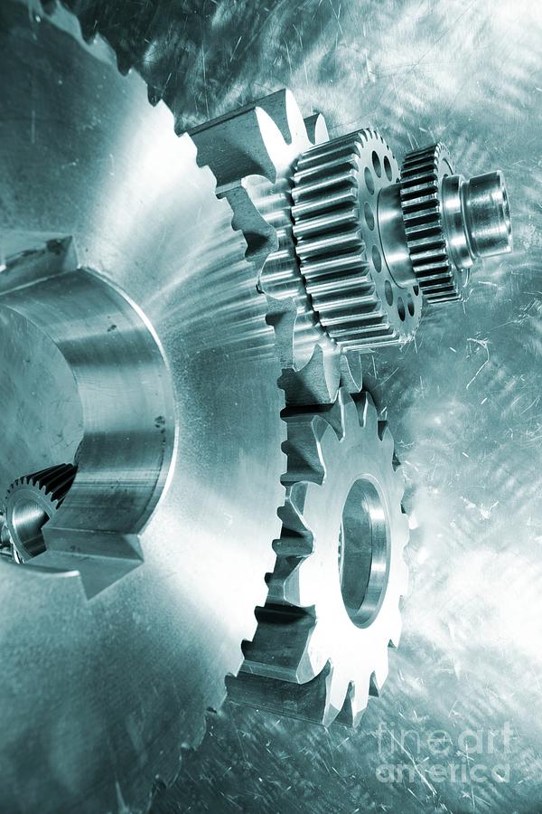 Industrial Gears #7 Photograph by Christian Lagerek/science Photo Library
