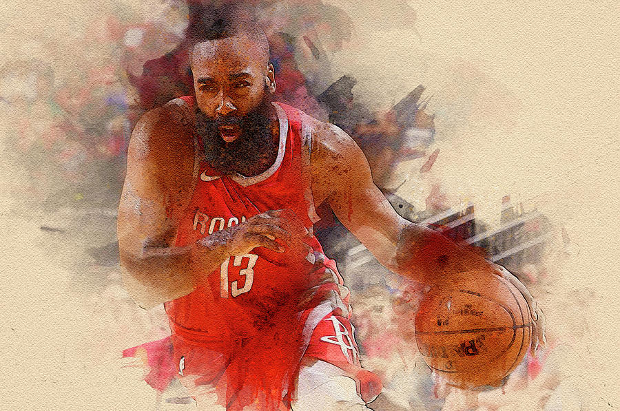 James Edward Harden Digital Art by Nadezhda Zhuravleva