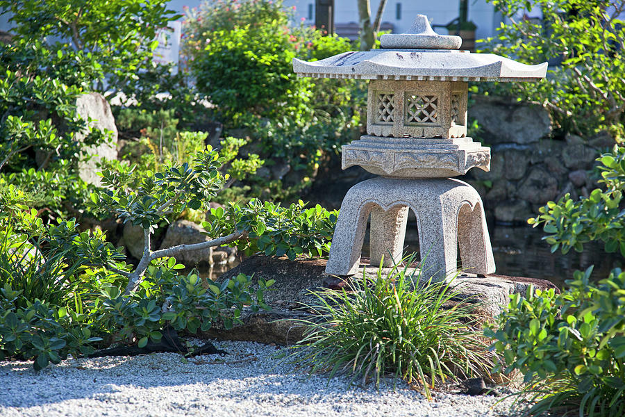 Japanese Garden #7 Digital Art by Laura Zeid
