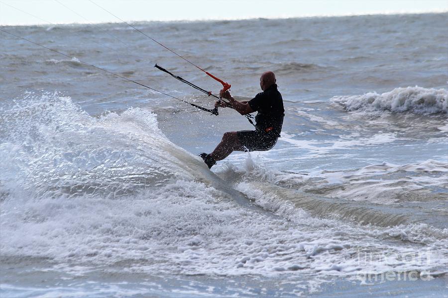 Kite Surfing #7 Photograph by Donn Ingemie
