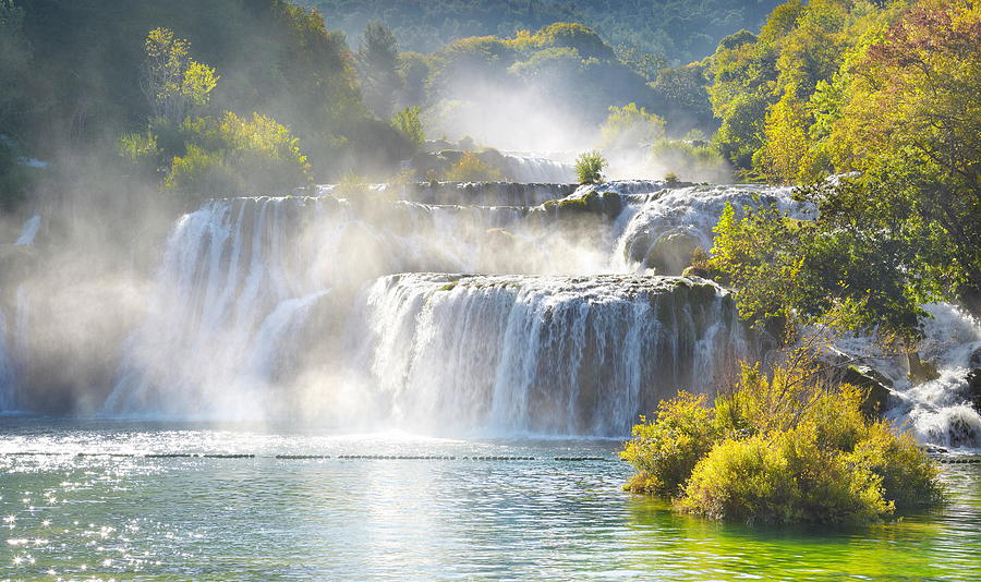 Landscape Photograph - Krka Waterfalls, Krka National Park #7 by Jan Wlodarczyk