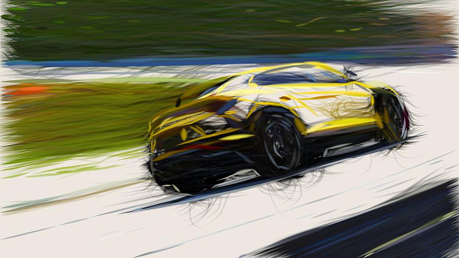 Lamborghini Urus Drawing #8 Digital Art by CarsToon Concept