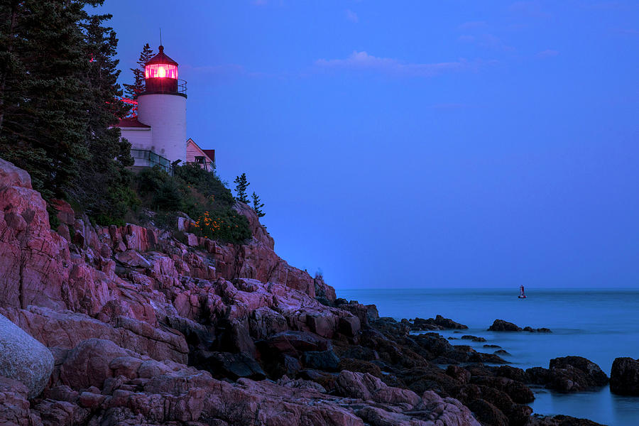 Lighthouse, Bass Harbor, Maine #7 Digital Art by Claudia Uripos