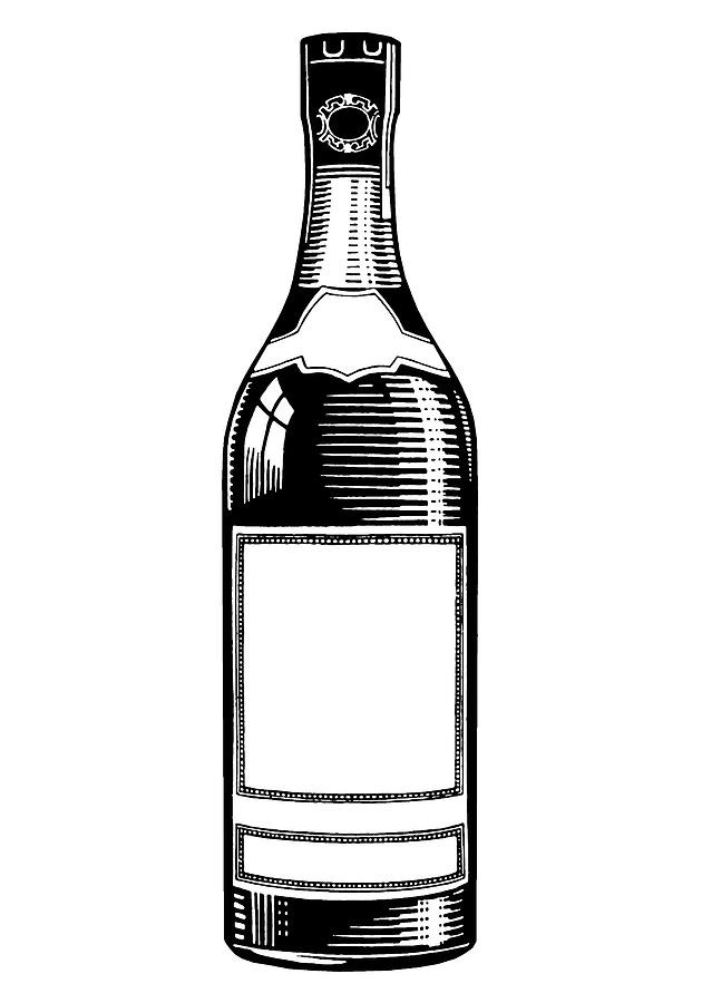 Liquor Bottle Drawing by CSA Images Fine Art America