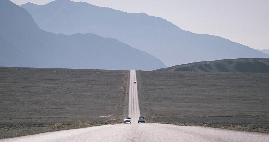 Lonely Road In Death Valley National Park In California #7 Photograph by Alex Grichenko